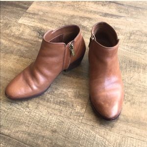 Sam Edelman Ankle Boots-Brown Leather